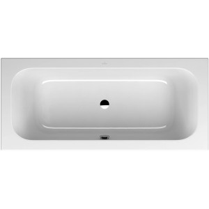 Villeroy & Boch Loop & Friends Rechteck-Badewanne, 180x80 cm, Alpin Weiß, eckige Form.
