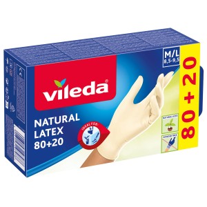 Vileda Einweghandschuh Multi Latex 80+20 M/L