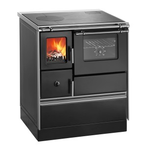 Westminster Küchenherd K76F-70 Stahl Backfach Rechts Schwarz 7,6 kW