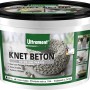 Eimer Ultrament Knet Beton, 2,5 kg, hellgraue Beton-Knetmasse zum Modellieren.