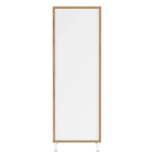 Germania Mediumschrank 5001 Weiß/Eiche 39 cm x 120 cm x 35 cm