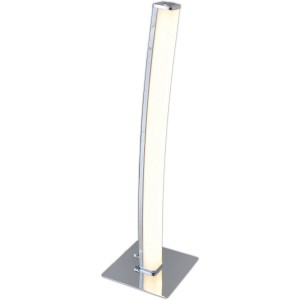 Näve LED-Tischleuchte Dubai Chrom: Design-Tischlampe aus Metall und Acryl mit Touch-Dimmer.