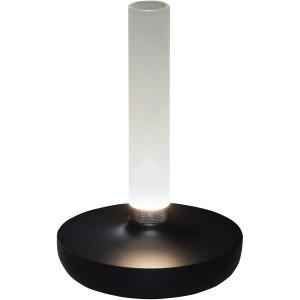 Schwarze Konstsmide LED Akku-Vase Biarritz, ø 13,5 cm, 20,5 cm hoch, für Innen und Außen.