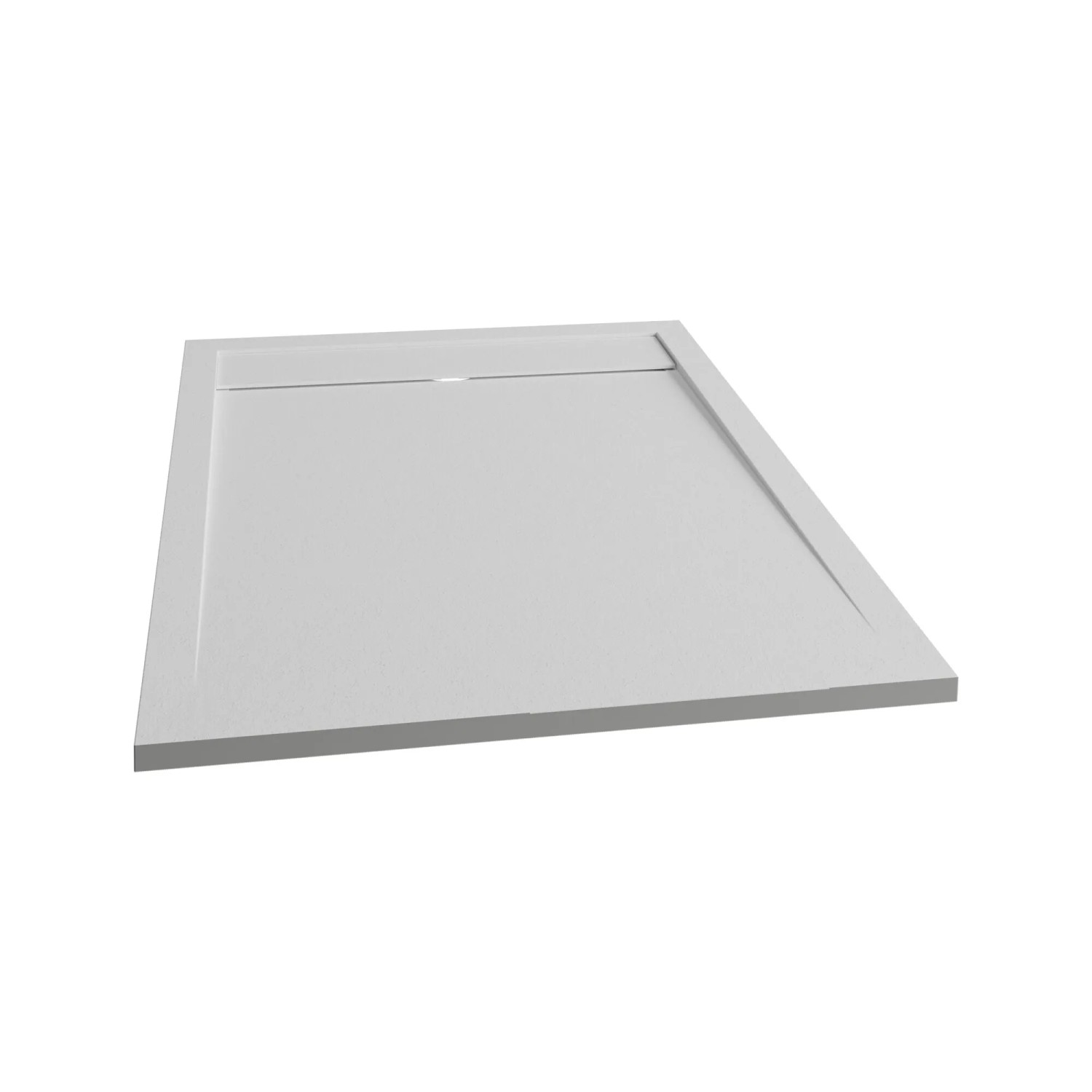 Rechteckige, extraflache Schulte Duschwanne ExpressPlus, 150x80 cm, Mineralguss, weiß.