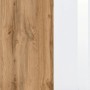 Held Möbel Hängeschrank Pisa, 40 cm, Weiß und Wotaneiche Dekor, Detailansicht.