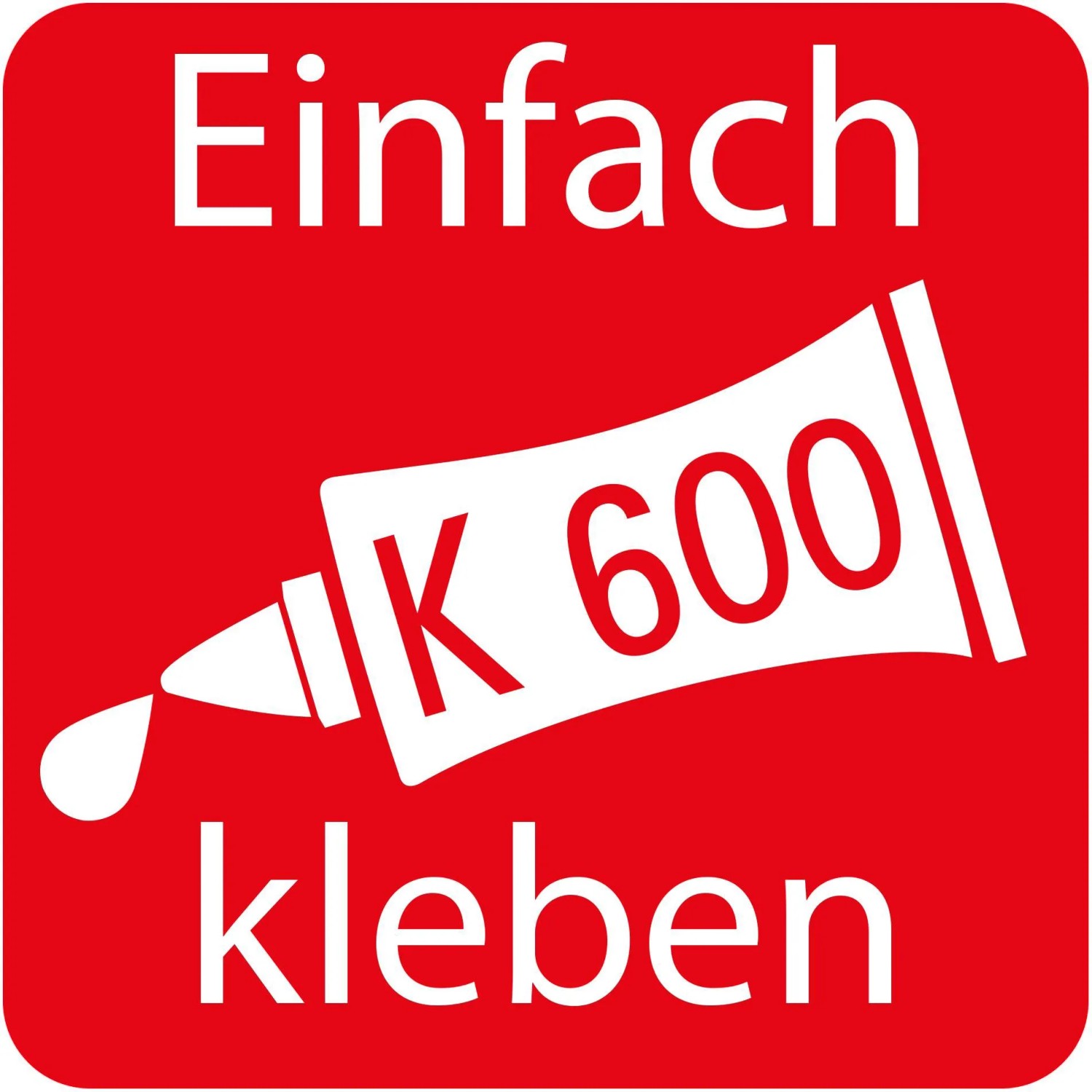 Symbol für einfache Klebemontage der Schulte Badewannenfaltwand ExpressPlus.