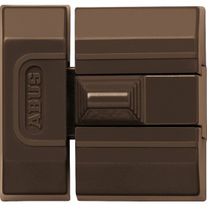 Abus Schieberiegel SR30 in Braun für Innentüren, Detailansicht.