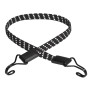 Master Lock Gummi-Spannseil, reflektierend, schwarz/weiß, 80cm, mit Haken für Spanngurte & Zurrgurte.