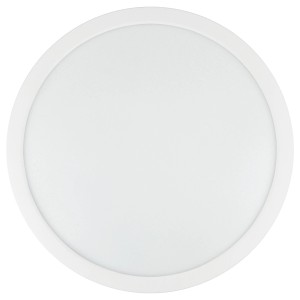 Runde, weiße E2 Elektro LED Deckenleuchte Space mit einstellbarer Farbtemperatur.