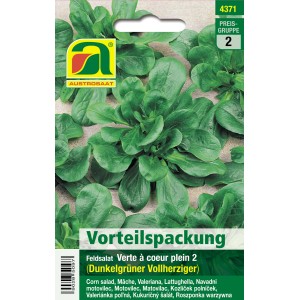 Saatgutpackung Austrosaat Feldsalat 'Dunkelgrüner Vollherziger'