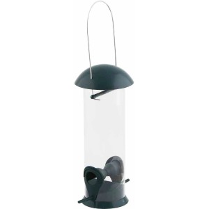 Siena Garden Vogelfutterspender Feeder Basic, grün, aus Kunststoff, mit Aufhängevorrichtung.