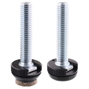 Wagner Verstellfüße Justus Slim QuickClick, 4er Set Möbelbeine mit Gleiteinsätzen.