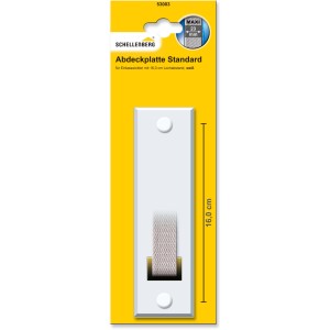 Schellenberg Gurtwickler Abdeckplatte Standard Maxi, 160 mm, weiß, für Rollladenantriebe.