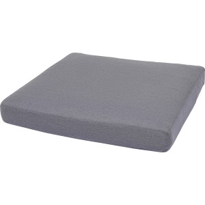 Graues Sitzkissen Bonlee für Lounge-Gartenmöbel, Bezug aus Polyester.