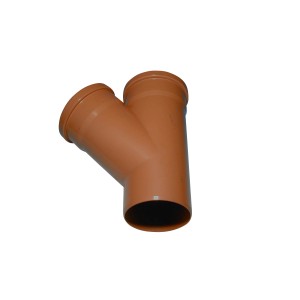 Marley KG-Rohr Einfachabzweig 45 Grad DN 125/125 für Kanalgrundrohre.