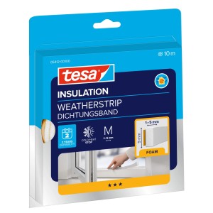 tesa® Insulation Dichtungsband pur Weiß 10 m x 0,9 cm