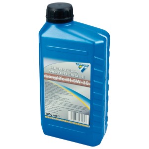 Cartec Longlife 5W-30 Motorenöl, 1 Liter Gebinde in Blau. Synthetisches Öl für PKW.