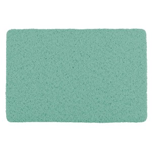 Grüne Wenko Badematte Loop, 40x60 cm, aus Kunststoff für Bad und Outdoor.