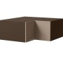Feldmann-Wohnen Eckaufsatzschrank Brerra W14/90/36 Lava / RAL 1019 graubeige Matt 90 / 90 / 36cm