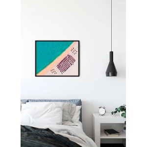 Komar Wandbild South Beach, 50x40 cm, mit Strand-Motiv und türkisfarbenem Meer.