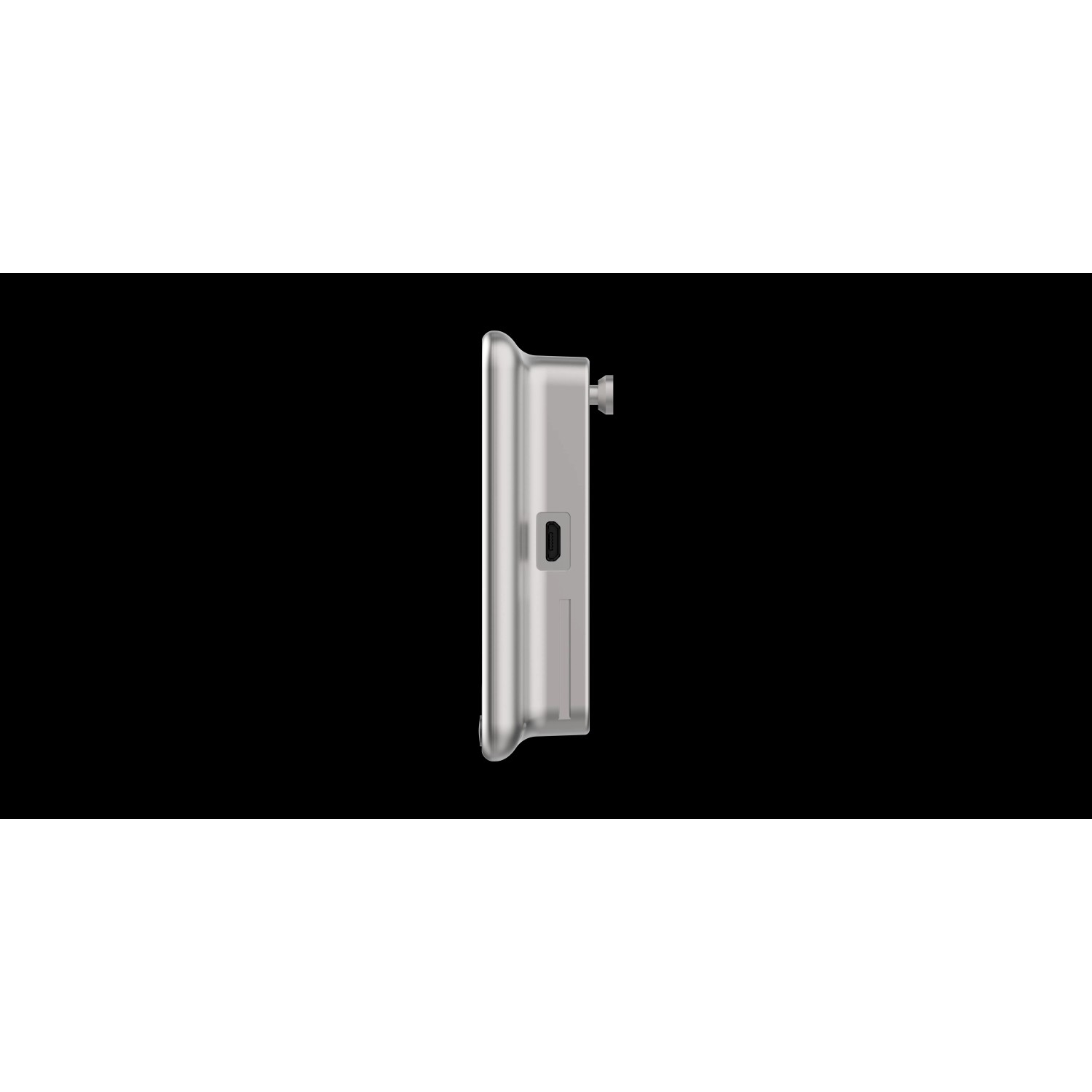 Seitenansicht der kabellosen Ezviz DP2 2K Video-Türsprechanlage in Silber.
