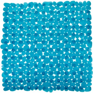 Wenko Duscheinlage Paradise, 54x54 cm, petrolfarben, mit Saugnäpfen für sicheren Halt in der Dusche.