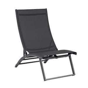 Bizzotto Lounge-Sessel Taylor, dunkelgrau/anthrazit, ideal zum Entspannen im Garten.