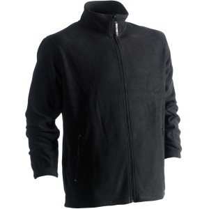 Schwarze Herock Fleecejacke Darius, Größe M, für Arbeitskleidung. Mit Reißverschluss und Seitentaschen.