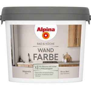 Alpina Wand-Farbe Bad & Küche Magnolie 2,5 l