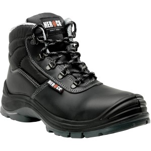 Schwarzer Herock Constructor High Compo S3 Sicherheitsschuh, Größe 45.