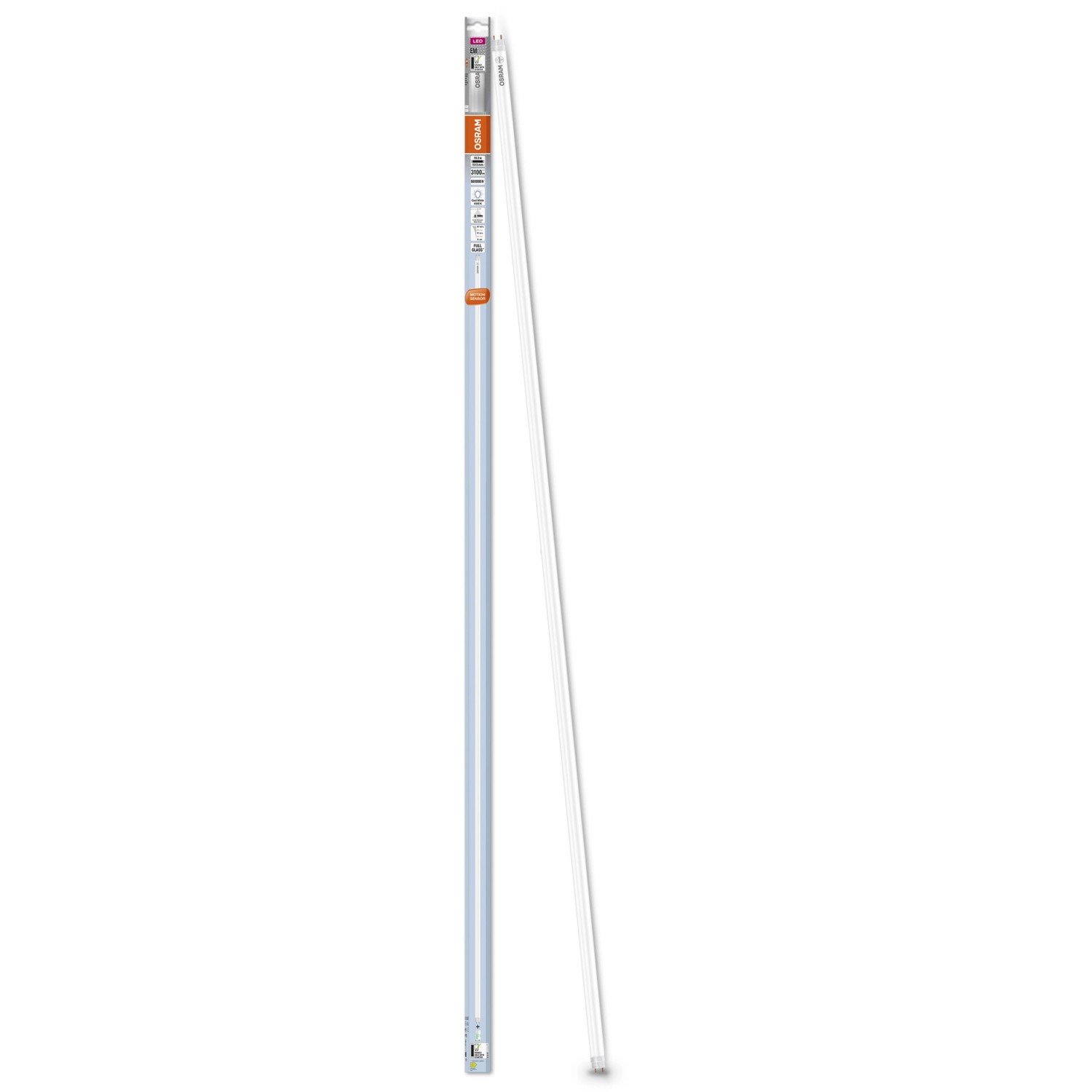 Osram LED-Leuchtstofflampe, 151 cm, kaltweiß, mit Verpackung. LED Röhre mit Bewegungsmelder.
