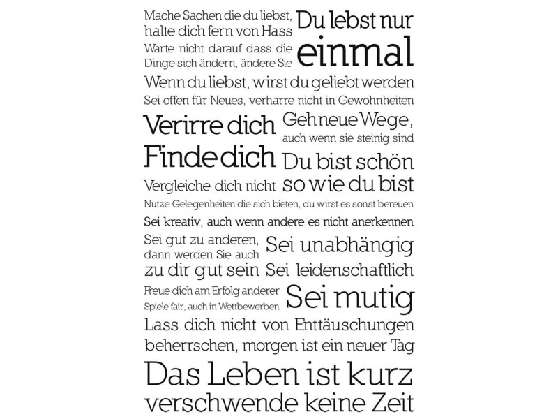 Wandbild Du lebst nur einmal 60 cm x 90 cm kaufen bei OBI
