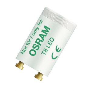Osram Substitube LED-Austauschstarter für T8 LED-Röhren, weißes Polycarbonat-Gehäuse.