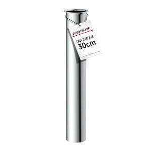 Kirchhoff Tauchrohr, Chrom, 41,9 mm (1 1/4) x 300 mm x 32 mm, für Siphonverlängerung.
