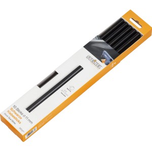 Steinel Klebesticks Schwarz, Ø 11mm, 10 Stück im Karton. Ideal für Heißklebepistolen.