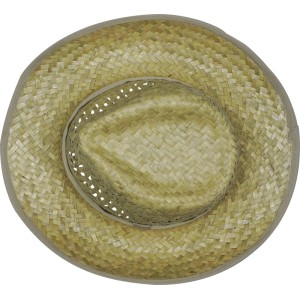Strohhut Männer Natural Band Beige Gr. 59
