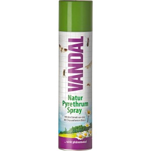 Vandal Pyrethrum Spray 400ml gegen Fliegen und kriechende Insekten.
