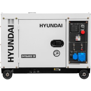 Hyundai Silent Diesel-Generator DHY8600SE DE mit 12 PS Motor und 6.5 kW