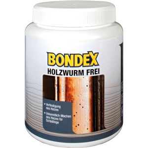 Bondex Holzwurm Frei, 750ml, transparent. Schutz und Restauration für Holz.