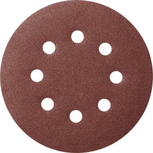 Schleifscheibe für CMI Exzenterschleifer C-EXS-240, Ø 125mm mit Löchern.