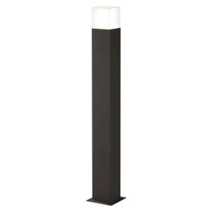Moderne Trio LED-Wegeleuchte Hudson in Anthrazit aus Aluguss, 80cm hoch.