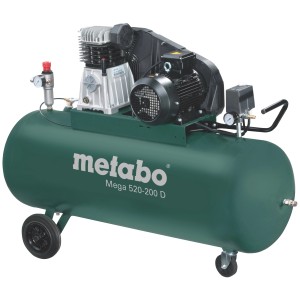 Metabo Kompressor Mega 520-200 D: Leistungsstarker Drehstrom-Kompressor für anspruchsvolle Aufgaben.