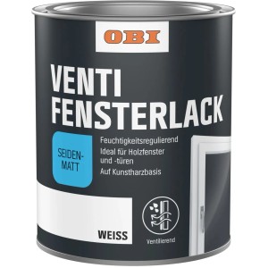 OBI Venti Fensterlack Weiß seidenmatt 750 ml
