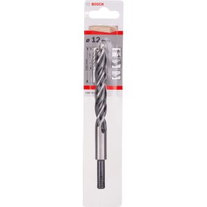 Bosch Holzspiralbohrer Standard, 12mm, für präzise Bohrungen in Holz.