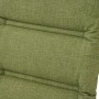 Detailaufnahme: Grüne Siena Garden Sesselauflage Comfort, gesteppt.