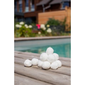 Summer Fun FilterBalls, weiße Filterbälle für Pool Filteranlagen, 700g.