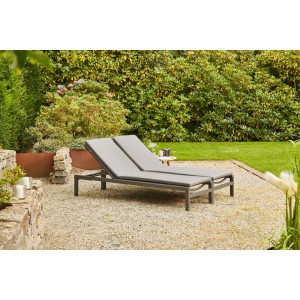 Siena Garden Liegenauflage Aster 200 cm x 58 cm x 6 cm Anthrazit