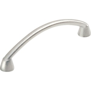 Matt verchromter Möbelgriff 912 aus Metall, ideal für Schränke und Schubladen.