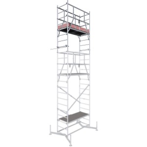 Krause Alu-Arbeitsgerüst Monto ClimTec, zweite Aufstockung für mehr Höhe und Flexibilität.