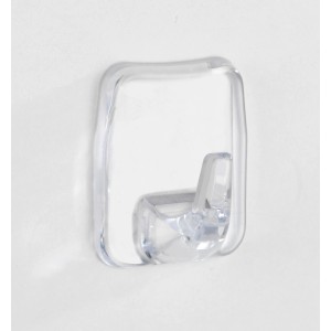 Transparentes Wenko Universal-Haken 2er Set zur Wandmontage im Bad oder Haushalt.